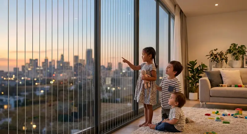 Child Safety Invisible Grills installation — Harsha Invisible Grills