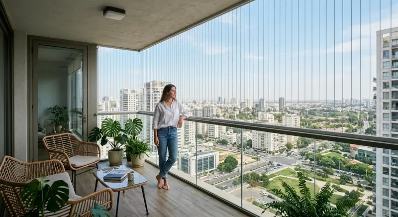 Invisible Grills for Balcony close-up detail — Harsha Invisible Grills
