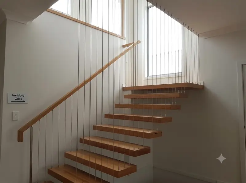 Invisible Grills for Staircase installation — Harsha Invisible Grills