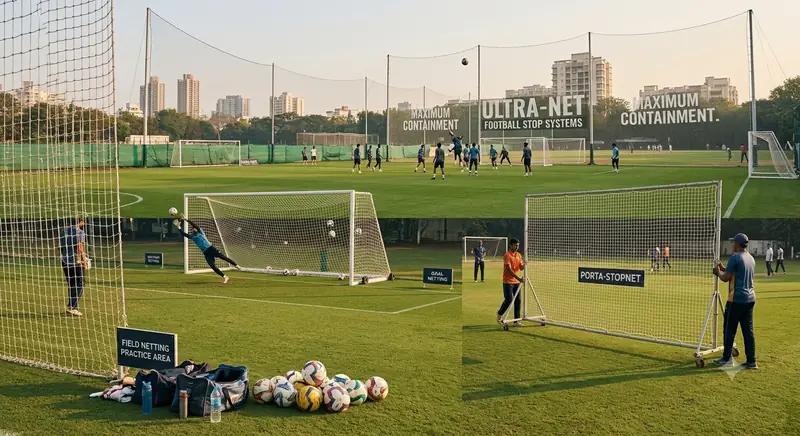 Sports Safety Nets installation — Harsha Invisible Grills