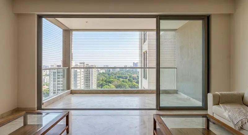 Balcony after Harsha Invisible Grills installation